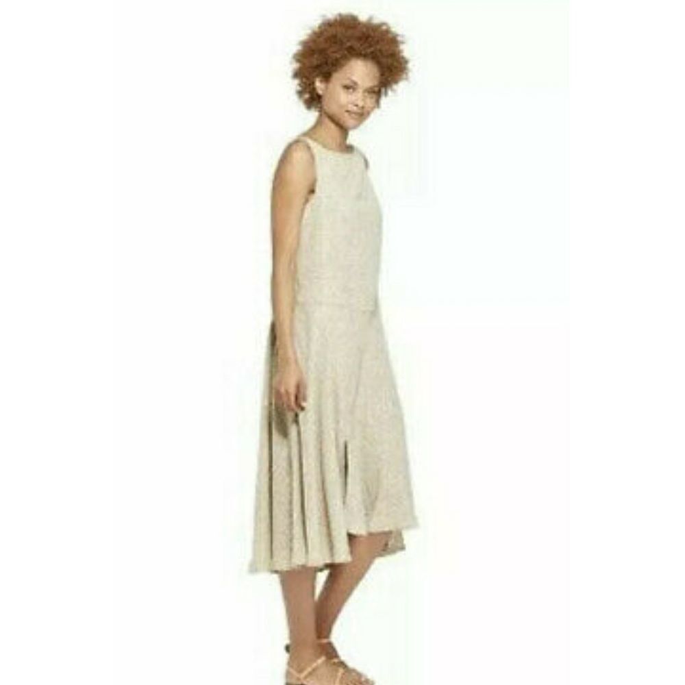 Prologue boat neck  high low Dress